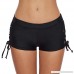 ebuddy Women Sporty Tankini Swimsuit Boyshort Swim Bottom Lace Up Board Short Black B07LG1FF15